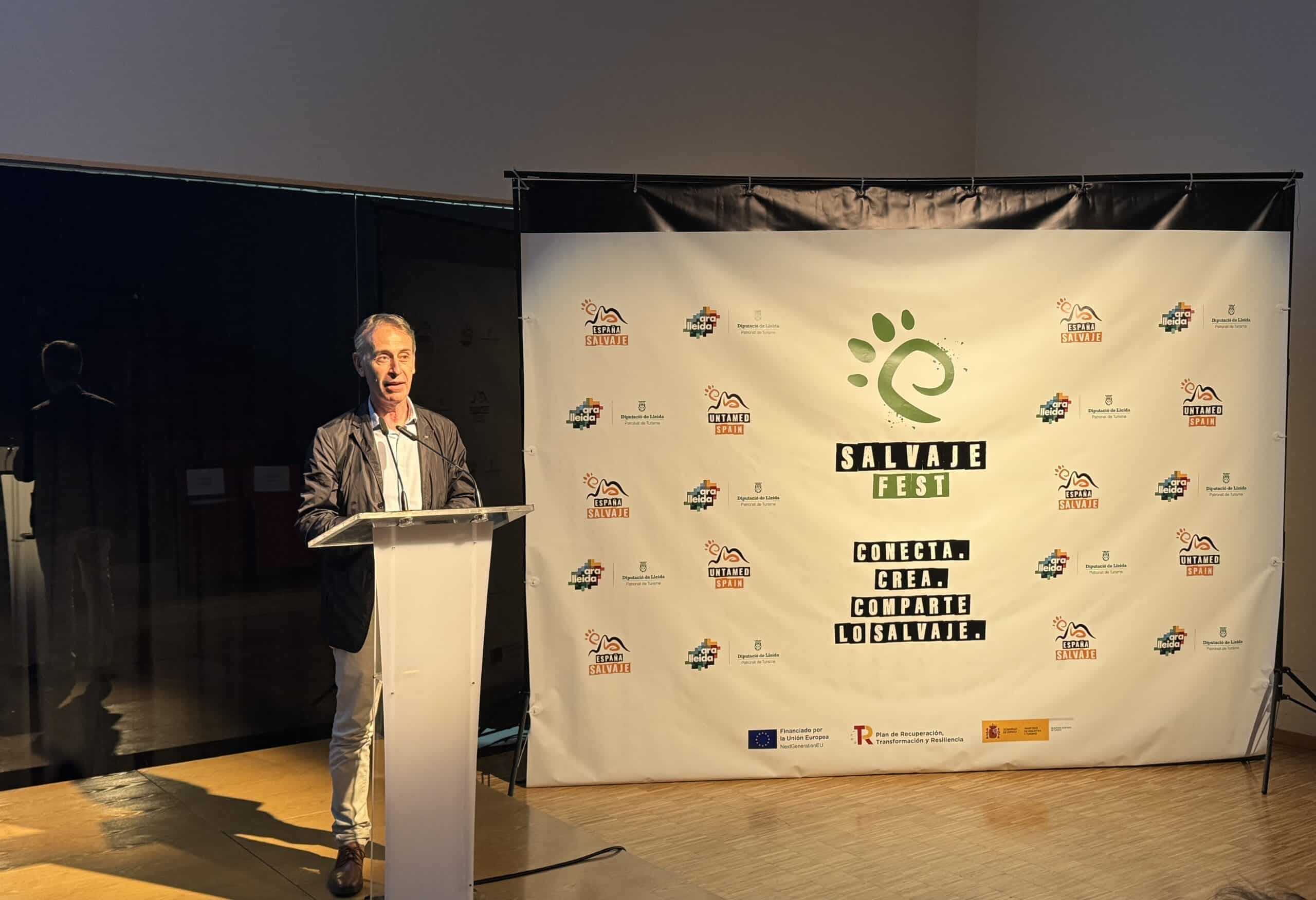 El director del Patronat de Turisme de la Diputació de Lleida, Juli Alegre, al Salvaje Fest